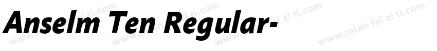 Anselm Ten Regular字体转换